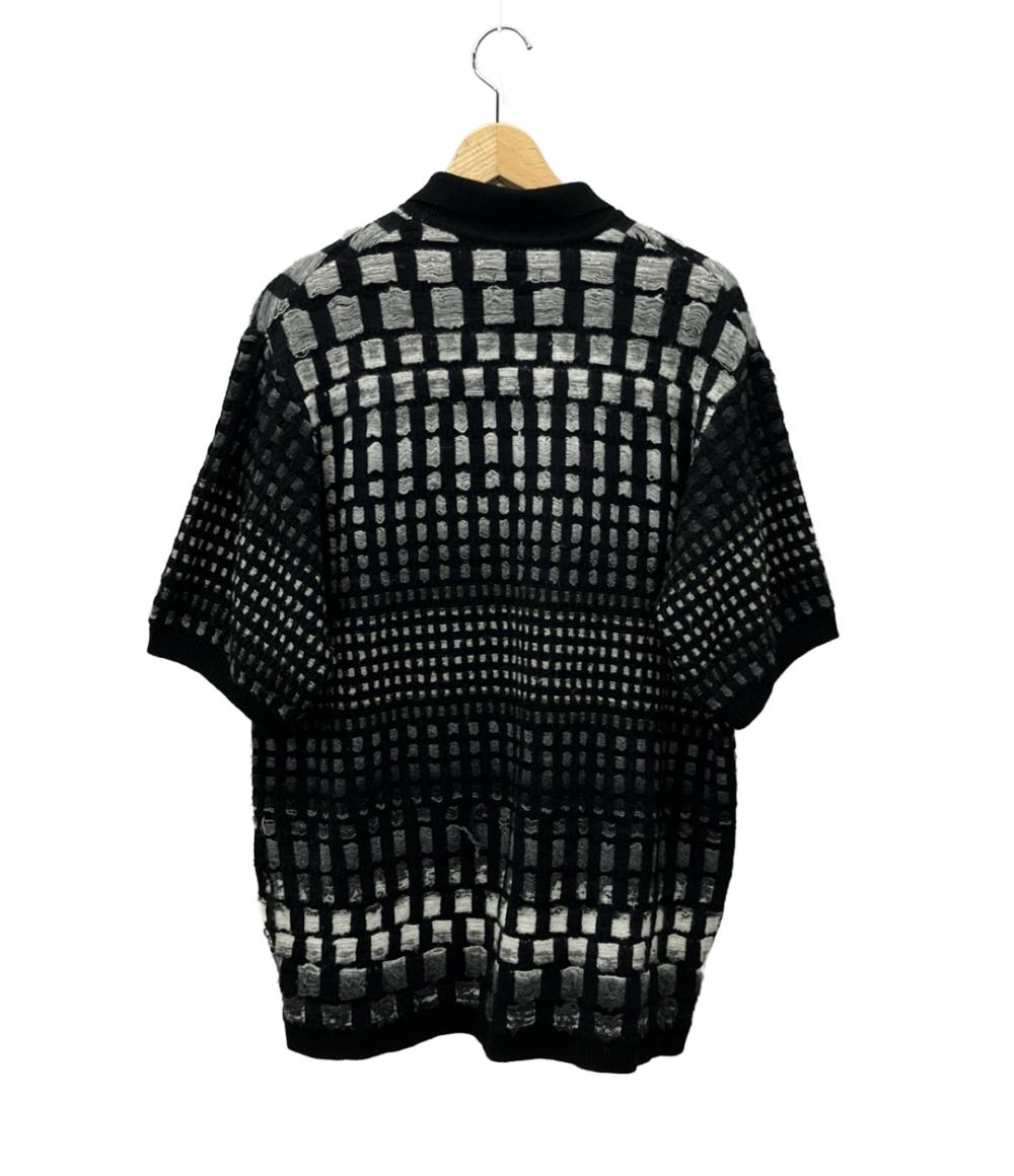 Supreme ジップアップカーディガン M ブラック/シルバー シュプリーム ジップアップカーディガン メンズ SIZE M (M