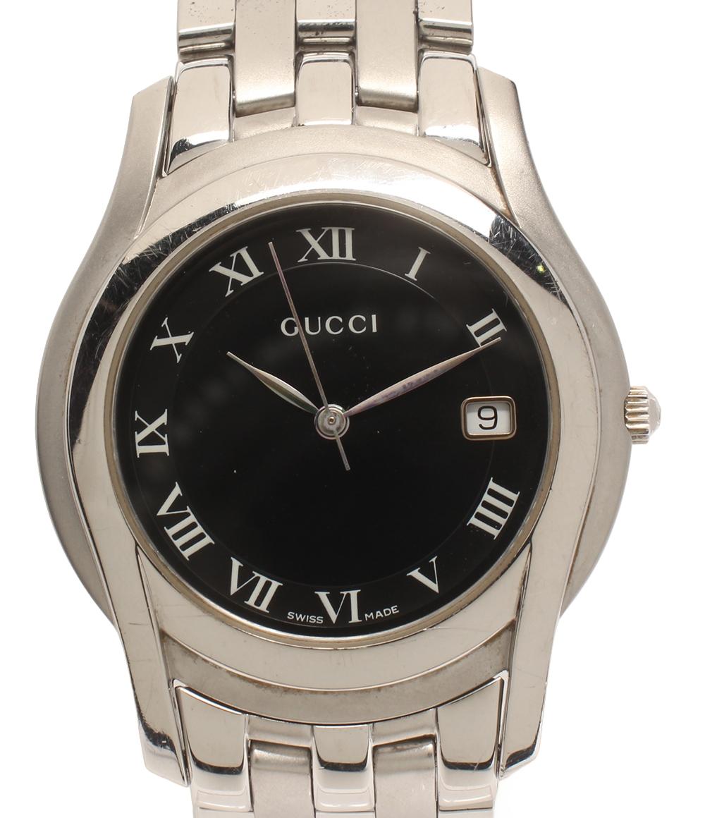 GUCCI 腕時計 クオーツ ブラック 5500M メンズ グッチ