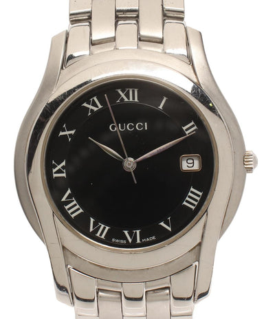 GUCCI 腕時計 クオーツ ブラック 5500M メンズ グッチ