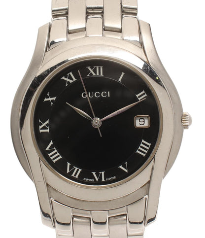 GUCCI 腕時計 クオーツ ブラック 5500M メンズ グッチ