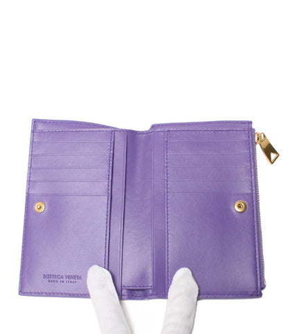 美品 BOTTEGA VENETA 二つ折り財布 イントレチャート レディース ボッテガ・ヴェネタ