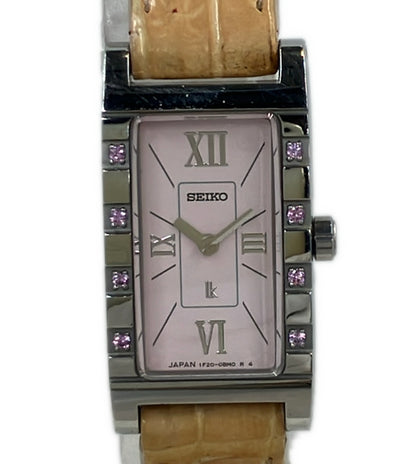 SEIKO 腕時計 RUMIKO ルキア lK クオーツ ピンク 1F20-0BAA レディース セイコー