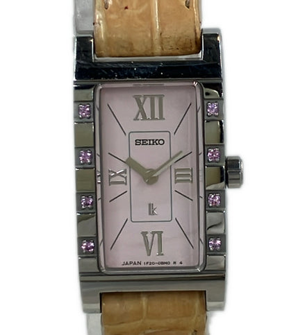 SEIKO 腕時計 RUMIKO ルキア lK クオーツ ピンク 1F20-0BAA レディース セイコー