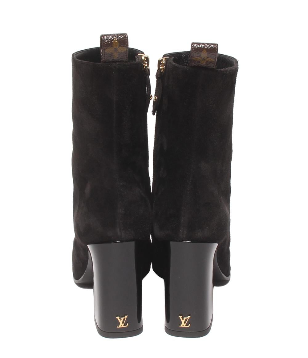 LOUIS VUITTON ショートブーツ スエード LVドナライン LW0243