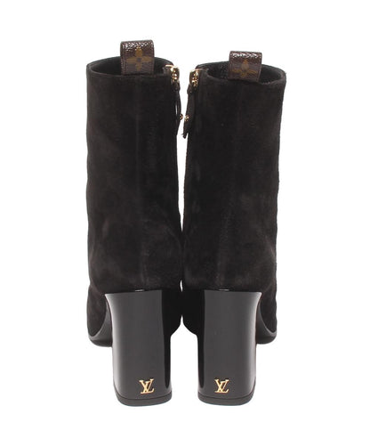 LOUIS VUITTON ショートブーツ スエード LVドナライン LW0243 レディース SIZE 37 1/2 ルイ・ヴィトン