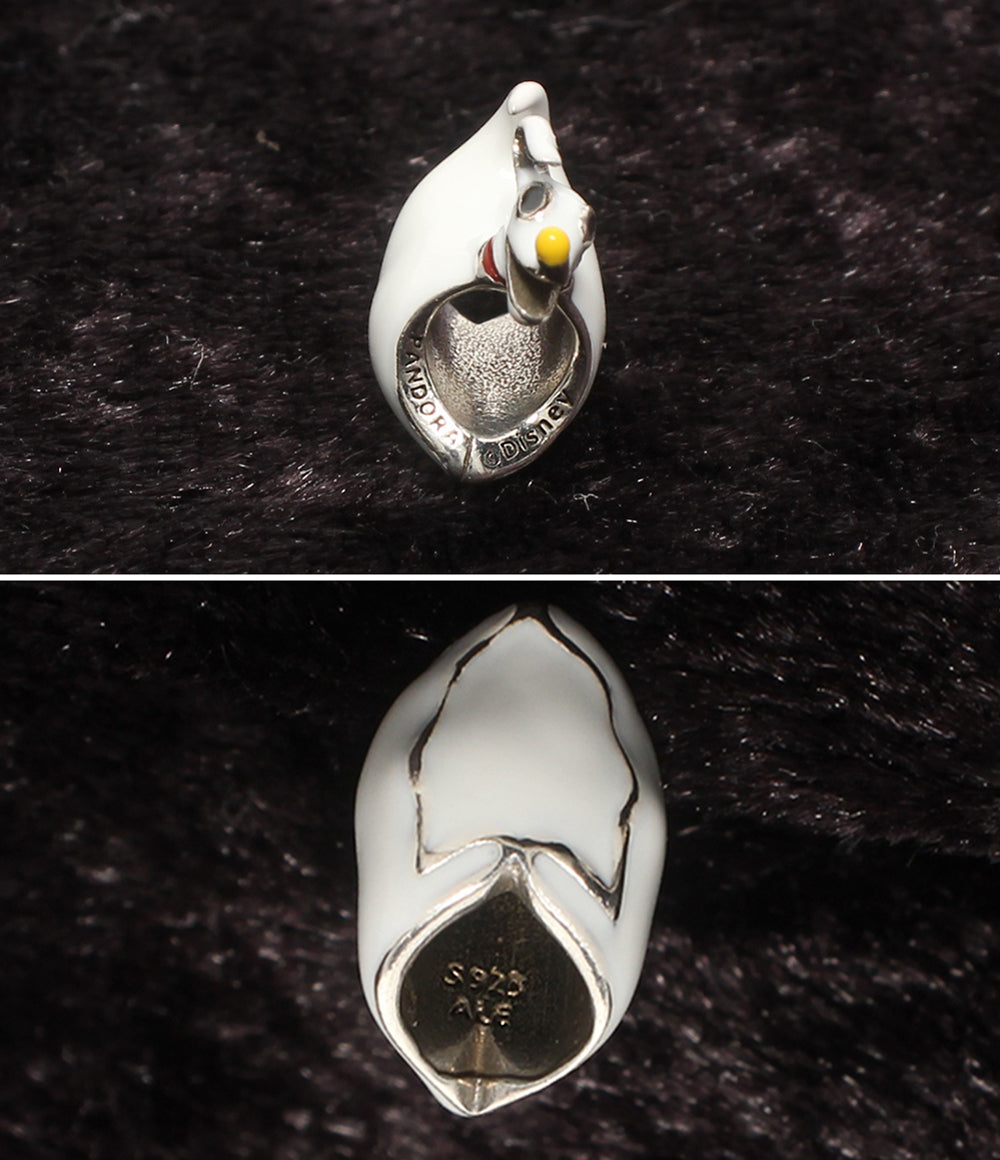 美品 PANDORA Disney ブレスレット SV925 6チャーム ハートモチーフ ナイトメアービフォアクリスマス レディース パンドラ