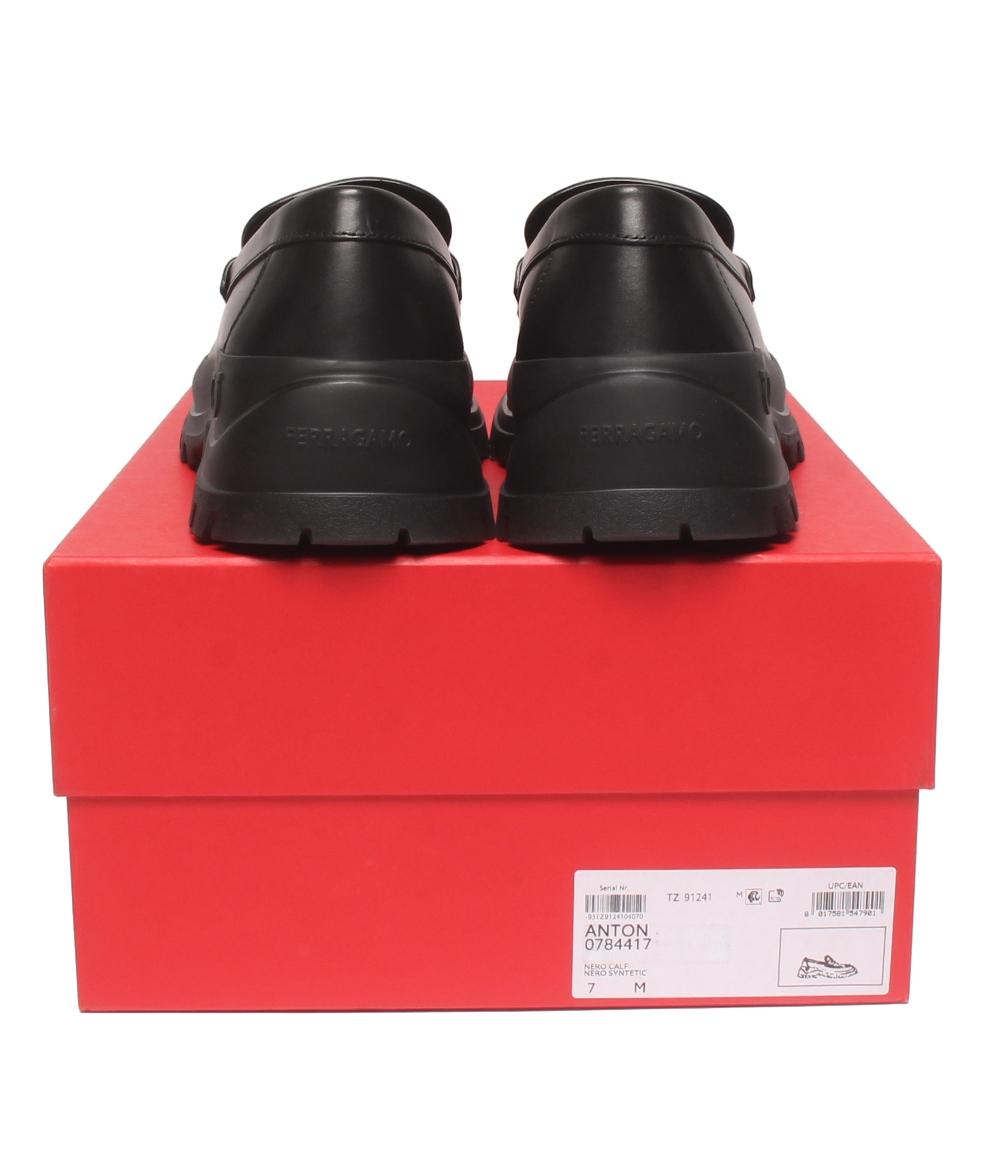 美品 FERRAGAMO ローファー ガンチーニ メンズ SIZE 7 フェラガモ