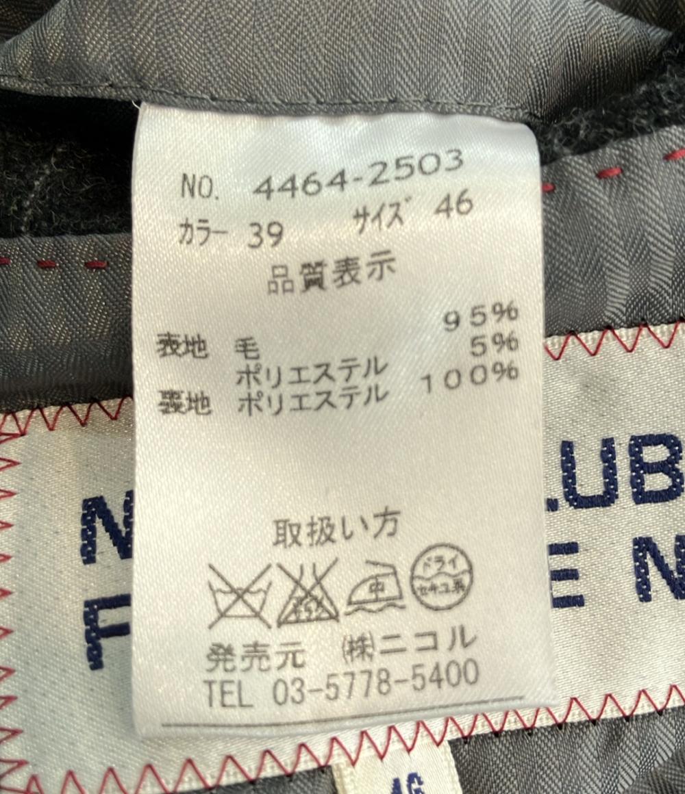 美品 ニコルクラブフォーメン テーラードジャケット ストライプ メンズ SIZE 46 (M) NICOLE CLUB FOR MEN