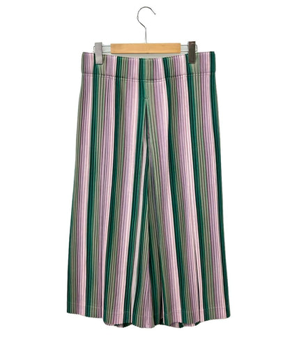 美品 オム プリッセ イッセイミヤケ プリーツストライプパンツ メンズ SIZE 3 (L) HOMME PLISSE ISSEY MIYAKE