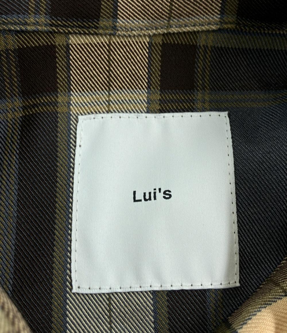 美品 ルイス 長袖シャツ チェック メンズ SIZE F (M) Lui's