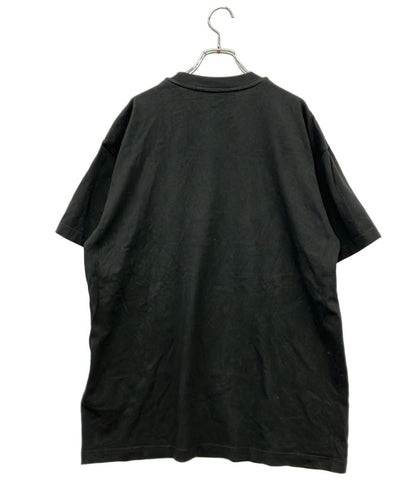 MONCLER 半袖Tシャツ カットソー 胸ロゴ ブラック H20928C00010 レディース SIZE L モンクレール
