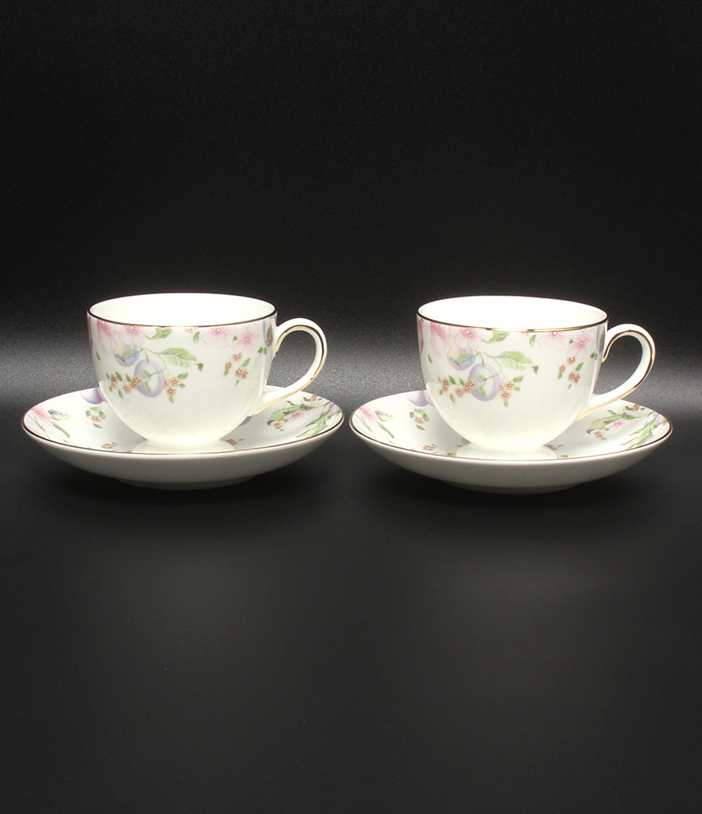 美品 WEDGWOOD カップ＆ソーサー 2客セット ペア スウィートプラム ウェッジウッド