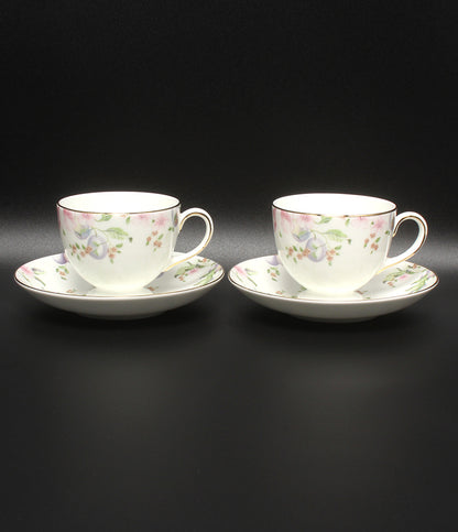 美品 WEDGWOOD カップ＆ソーサー 2客セット ペア スウィートプラム ウェッジウッド