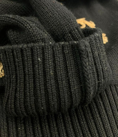 DOLCE & GABBANA 長袖 ニット ゴールド刺繍 メンズ SIZE 44 (S) ドルチェアンドガッバーナ