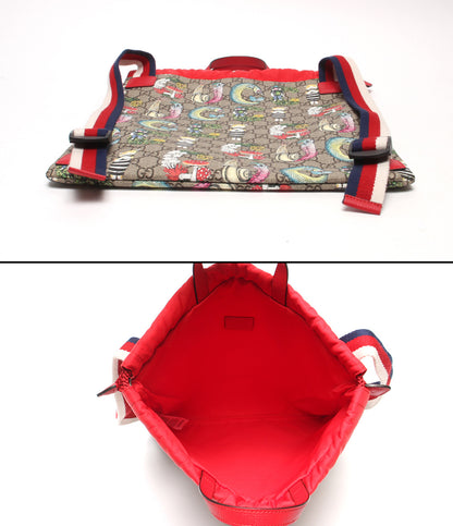美品 GUCCI リュック ナップザック チルドレンズ GGスプリーム 550775 622011 レディース キッズ グッチ ヒグチユウコ