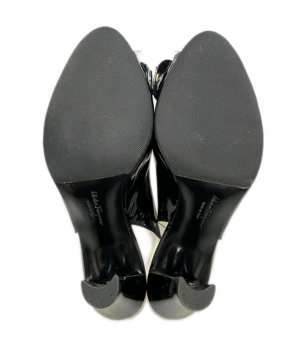 Salvatore Ferragamo オープントゥパンプス スリングバッグ DY 40036 レディース SIZE 7.5 サルヴァトーレフェラガモ