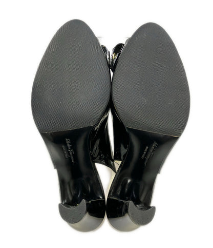 Salvatore Ferragamo オープントゥパンプス スリングバッグ DY 40036 レディース SIZE 7.5 サルヴァトーレフェラガモ