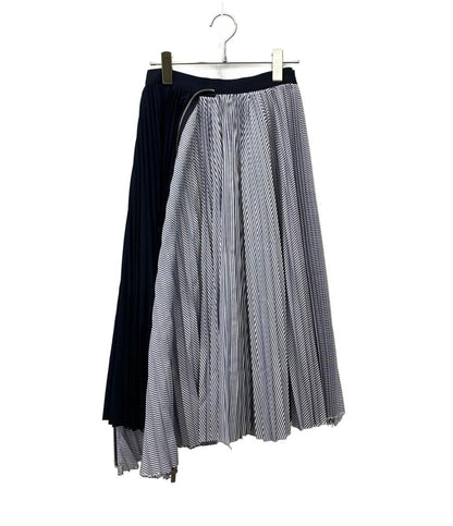 Sacai スカート プリーツ  Cotton Poplin Zipper Skirt  24SS SCW-086 レディース SIZE 0 (XS) サカイ