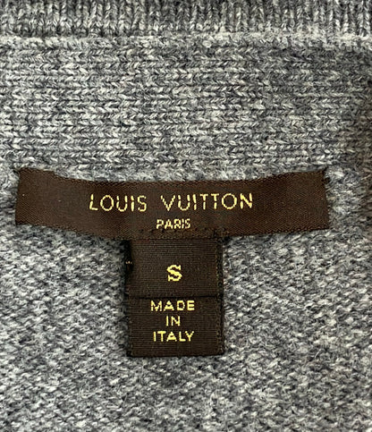 LOUIS VUITTON 長袖 裾フリル ドッキング ニットカーディガン ECC-W09 レディース SIZE S ルイ・ヴィトン