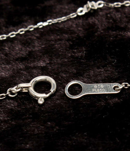 美品 ete ブレスレット Pt850 ダイヤ 0.06ct レディース エテ