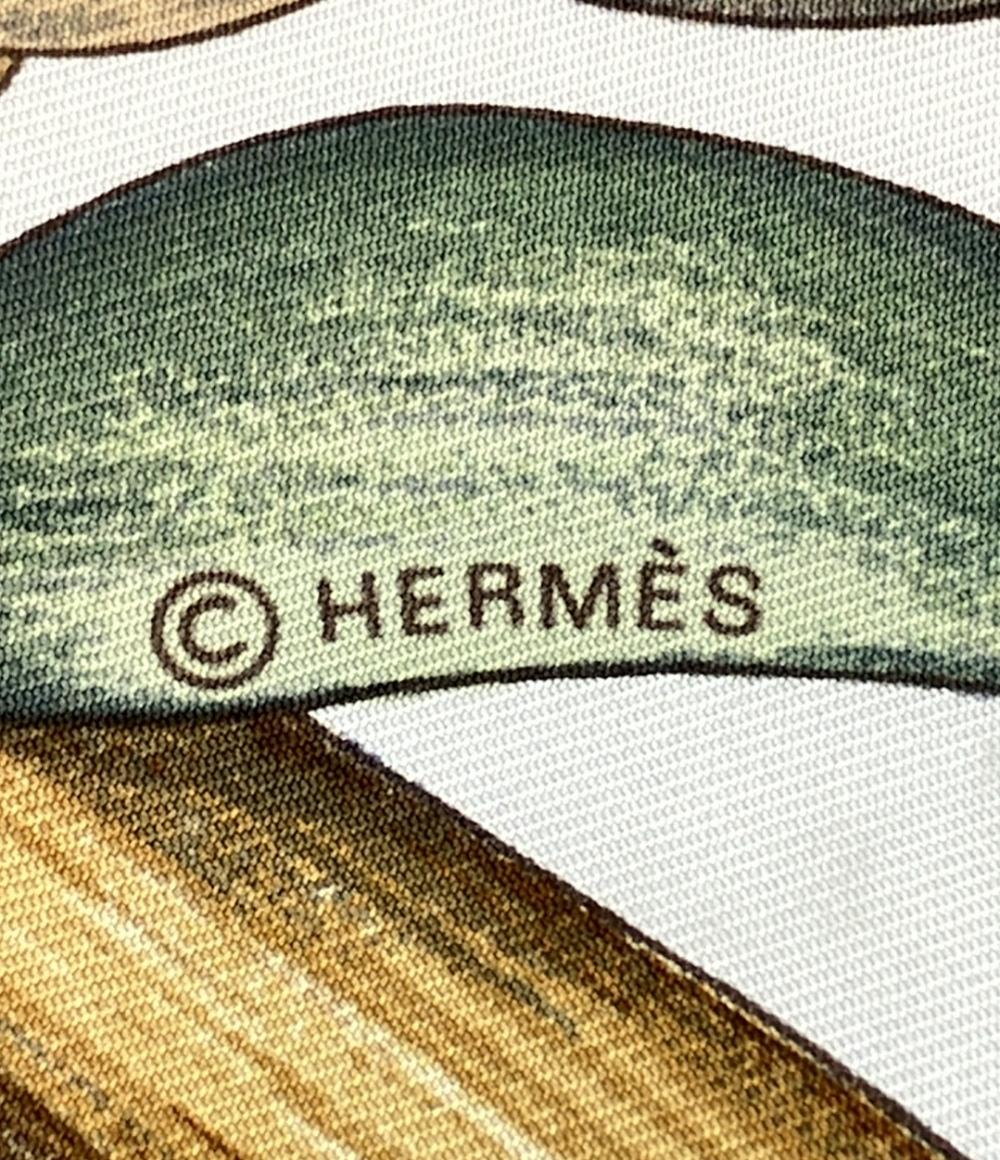 HERMES スカーフ シルク100% カレ90 プラム柄 レディース エルメス