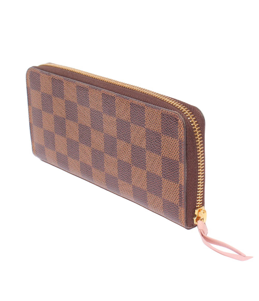 LOUIS VUITTON ラウンドファスナー長財布 ポルトフォイユ クレマンス ダミエ エベヌ N41626 レディース ルイ・ヴィトン