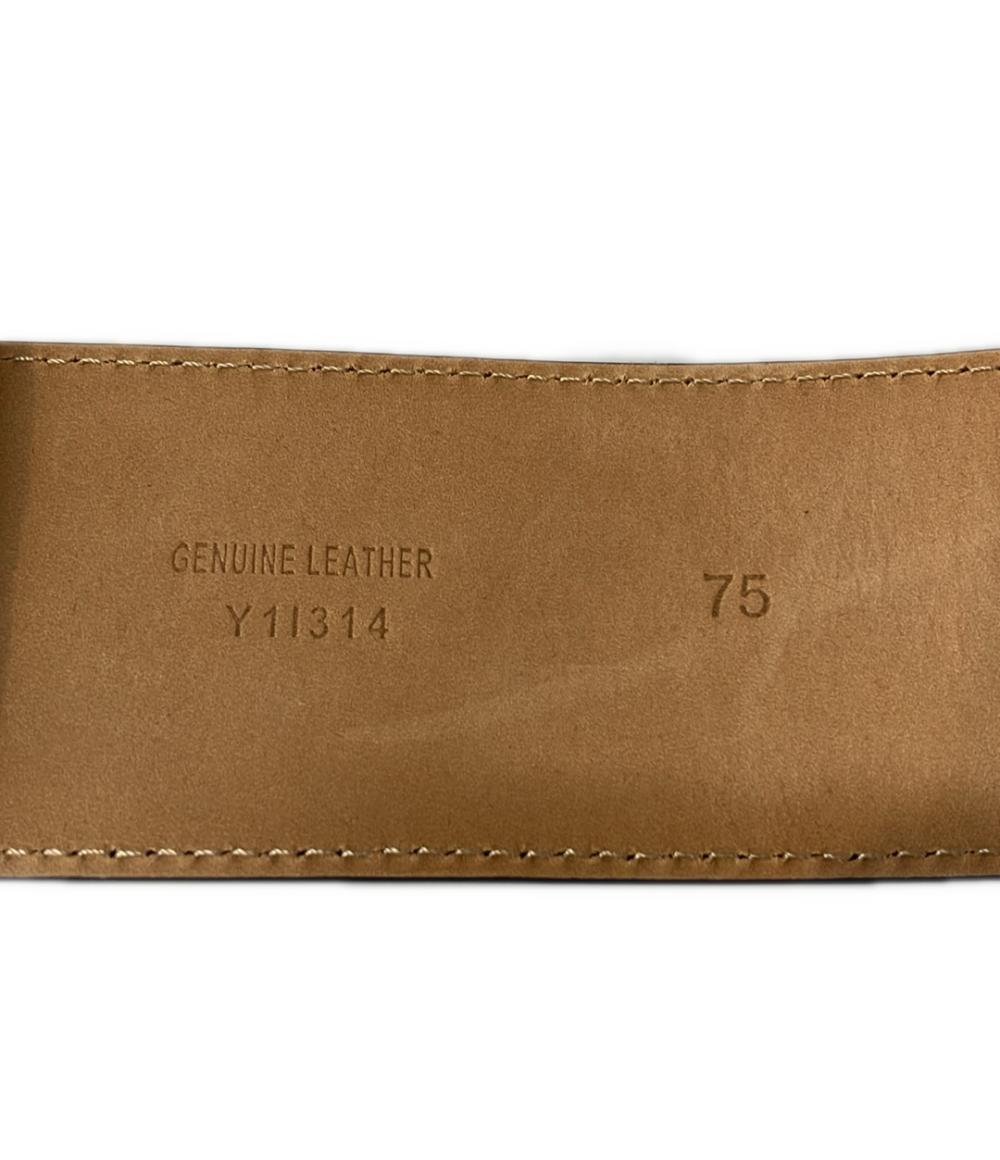 美品 ジョルジオアルマーニ エナメルベルト Y11314 レディース (75) GIORGIO ARMANI