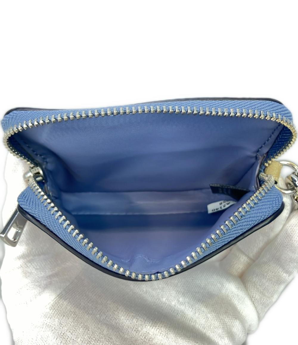 美品 コーチ カードケース コインケース チェーン付き シグネチャー レディース COACH