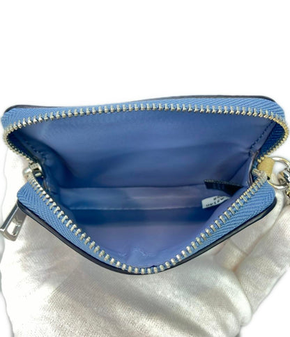 美品 コーチ カードケース コインケース チェーン付き シグネチャー レディース COACH