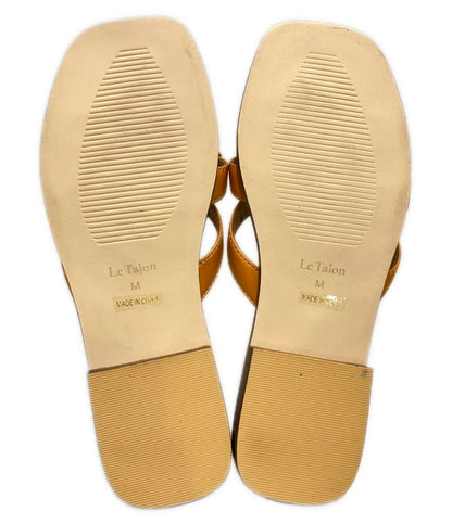 ルタロン スクエアトゥサンダル スクエアステッチリボンサンダル レディース SIZE M (M) Le Talon