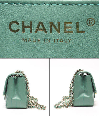 CHANEL チェーンショルダーバッグ 肩掛け 斜め掛け ゴールド金具 Vステッチ シェブロン シングルフラップ シングルチェーン 23番台 レディース