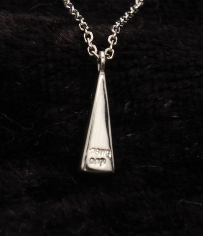 美品 ネックレス K18WG ダイヤ 0.09ct レディース