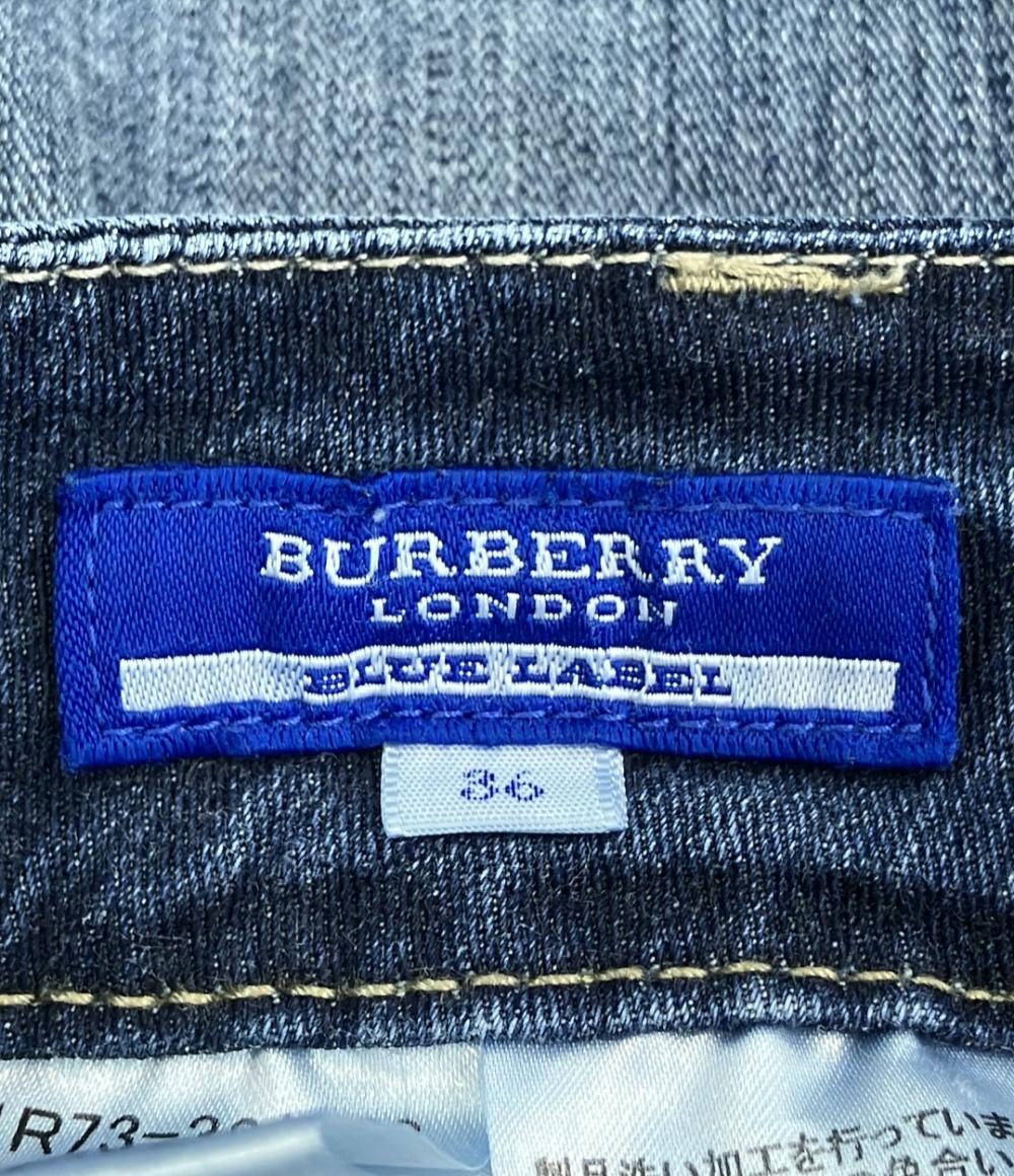 バーバリーブルーレーベル デニムパンツ ウォッシュ加工 レディース SIZE 36 (S) BURBERRY BLUE LABEL