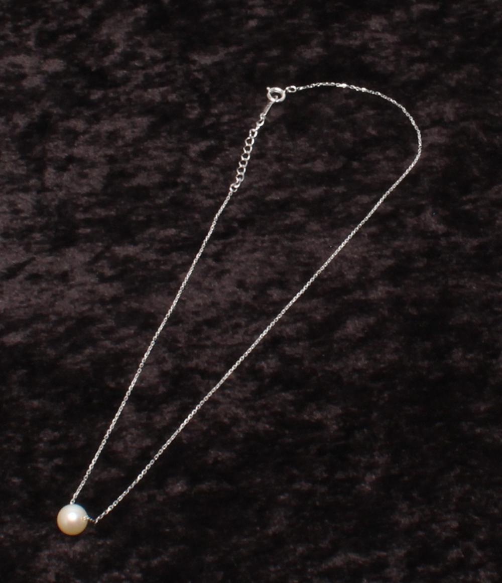 美品 TASAKI ネックレス SV パール 7.4mm レディース タサキ