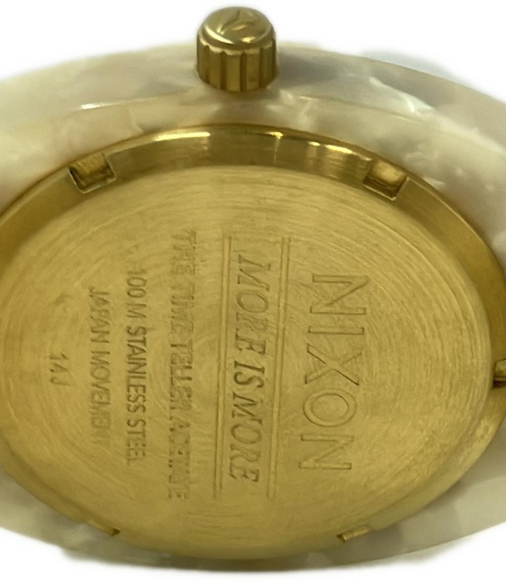 美品 NIXON 腕時計 TIME TELLER ACETATE クオーツ ホワイト A327-2031 メンズ ニクソン