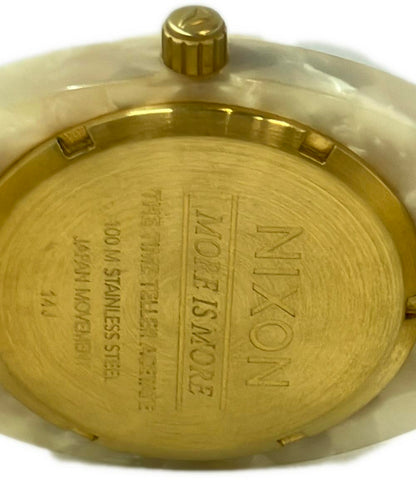 美品 NIXON 腕時計 TIME TELLER ACETATE クオーツ ホワイト A327-2031 メンズ ニクソン