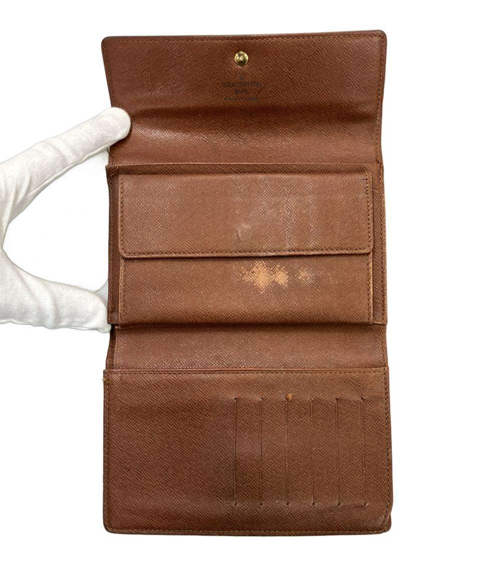 ルイ・ヴィトン 三つ折り財布 ポルトトレゾール エテュイパピエ モノグラム M61202 レディース LOUIS VUITTON