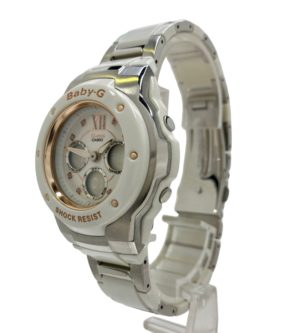 CASIO 腕時計 G-MS Baby-G クオーツ ホワイト MSG-301C レディース カシオ