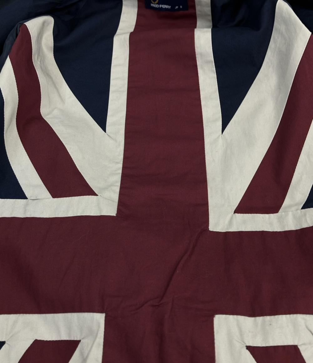 FRED PERRY ステンカラーコート スプリング ユニオンジャック ハリントンマックコート F2377 メンズ ユニセックス SIZE S フレッドペリー