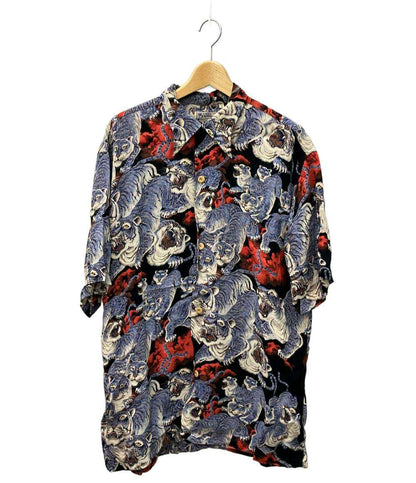 カラカウア×サンサーフ 百虎 アロハシャツ メンズ SIZE L KALAKAUA × SUN SURF