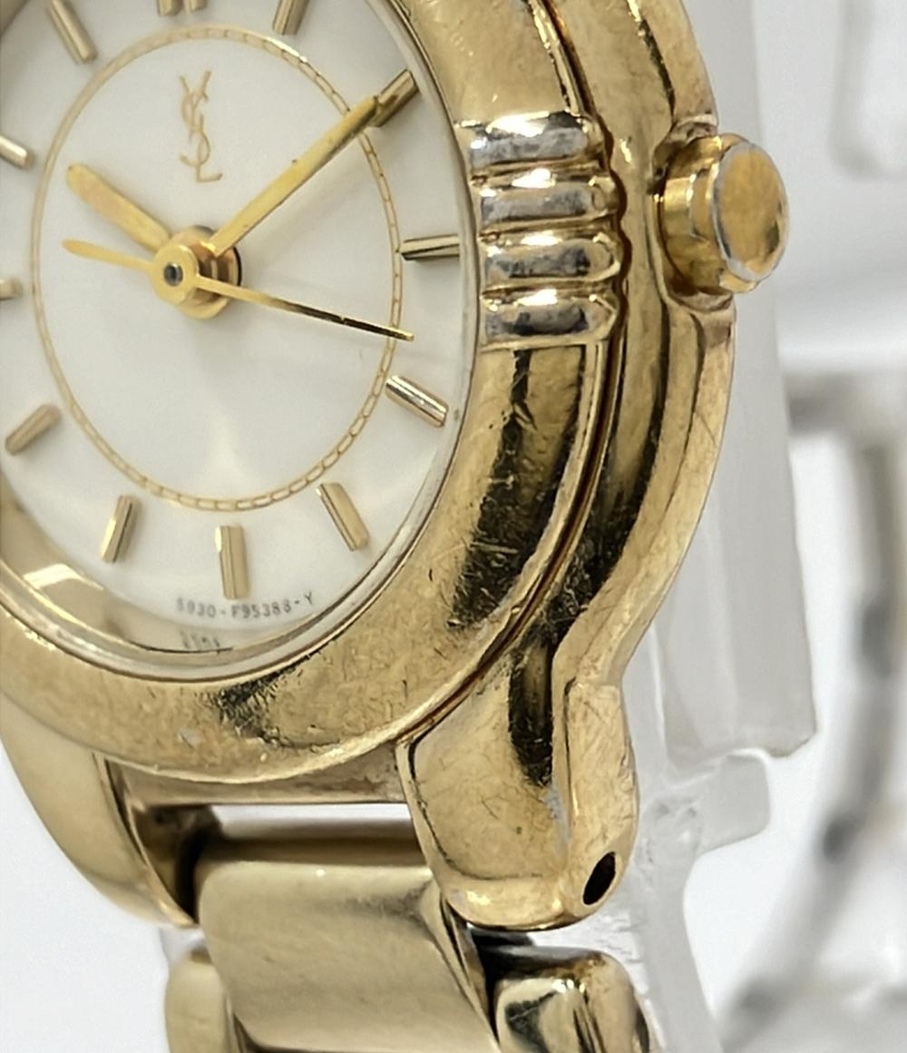 イヴ・サンローラン 腕時計 クオーツ ホワイト 5930-F91482