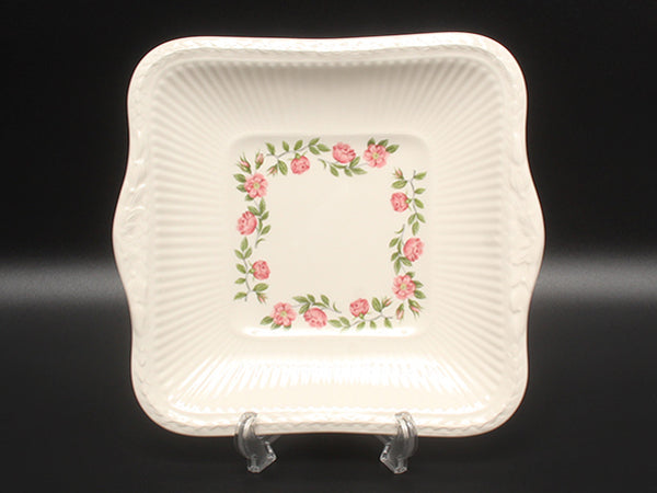 美品 WEDGWOOD スクエアディッシュ 皿 25cm ロザリンド ウエッジウッド