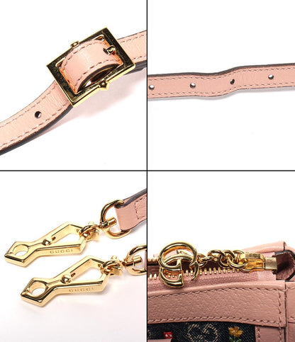 GUCCI 2wayショルダーバッグ ハンドバッグ 斜め掛け フラワー刺繍 デニム JAPAN EXCLUSIVE オフィディア 547551 520901 レディース グッチ