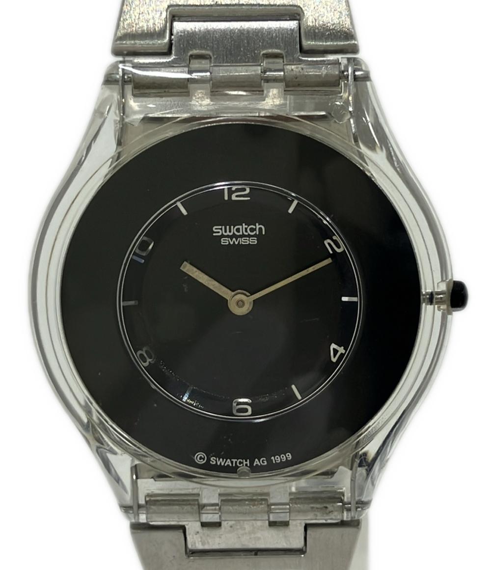 スウォッチ 腕時計 クオーツ ブラック メンズ Swatch