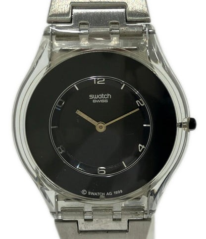 スウォッチ 腕時計 クオーツ ブラック メンズ Swatch