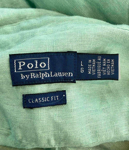 POLO RALPH LAUREN 長袖 リネンシャツ メンズ SIZE L ポロ・ラルフローレン