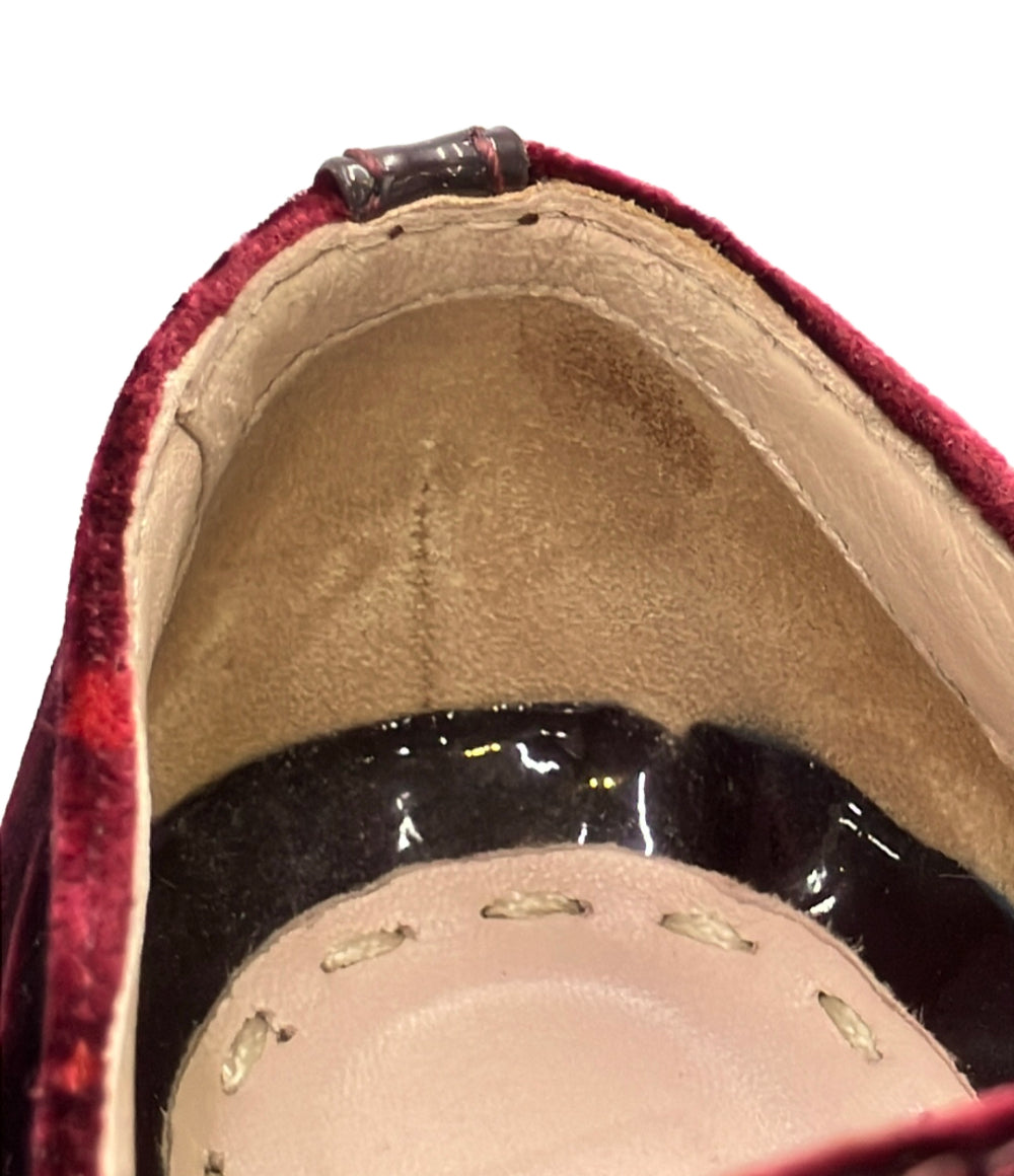 Miu Miu ローカットスニーカー ビジュー ベロア 5E8561 レディース SIZE 37.5 ミュウ ミュウ