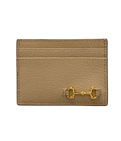 美品 GUCCI カードケース ホースビット 700469 0416 レディース メンズ グッチ