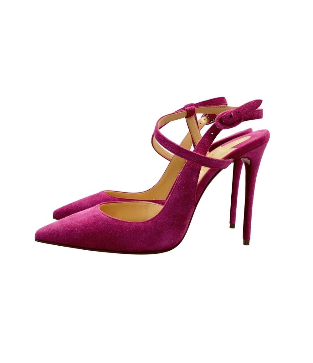 美品 Christian Louboutin アンクルストラップパンプス レディース SIZE 38 (25cm) クリスチャンルブタン