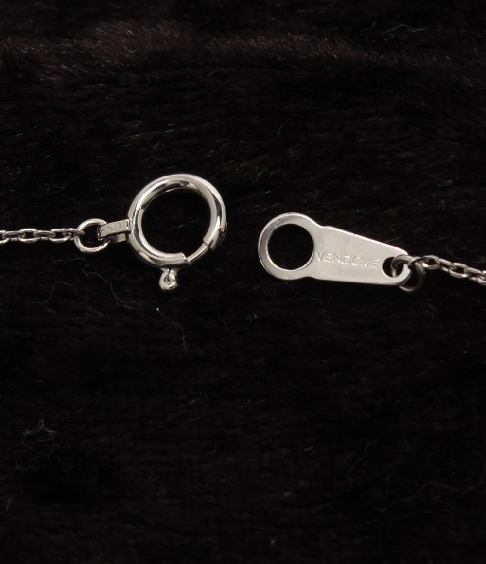 美品 VENDOME ネックレス Pt900 Pt850 ダイヤ0.30ct クロスモチーフ レディース ヴァンドーム